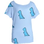 Dinosaur , Cute, Pastel, Women s Oversized T-Shirt