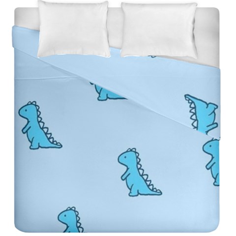 Dinosaur , Cute, Pastel, Duvet Cover Double Side (King Size) from ArtsNow.com