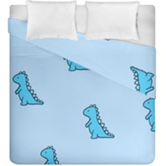 Dinosaur , Cute, Pastel, Duvet Cover Double Side (King Size) from ArtsNow.com