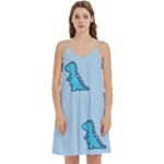 Dinosaur , Cute, Pastel, Mini Camis Dress With Pockets