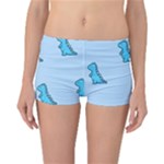 Dinosaur , Cute, Pastel, Reversible Boyleg Bikini Bottoms