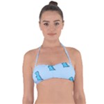 Dinosaur , Cute, Pastel, Tie Back Bikini Top