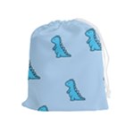 Dinosaur , Cute, Pastel, Drawstring Pouch (XL)