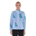 Dinosaur , Cute, Pastel, Women s Bomber Jacket