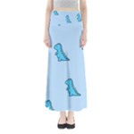 Dinosaur , Cute, Pastel, Full Length Maxi Skirt