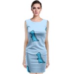 Dinosaur , Cute, Pastel, Classic Sleeveless Midi Dress