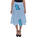 Dinosaur , Cute, Pastel, Perfect Length Midi Skirt