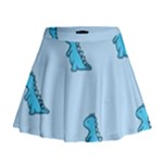 Dinosaur , Cute, Pastel, Mini Flare Skirt