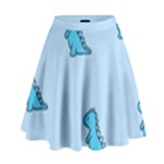 Dinosaur , Cute, Pastel, High Waist Skirt