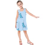 Dinosaur , Cute, Pastel, Kids  Sleeveless Dress