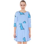 Dinosaur , Cute, Pastel, Smock Dress