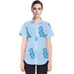 Dinosaur , Cute, Pastel, Women s Short Sleeve Shirt