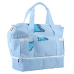 Dinosaur , Cute, Pastel, Sports Shoulder Bag with Shoes Compartment