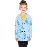 Dinosaur , Cute, Pastel, Kids  Double Breasted Button Coat