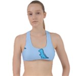 Dinosaur , Cute, Pastel, Criss Cross Racerback Sports Bra