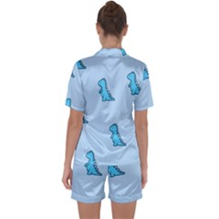 Satin Short Sleeve Pajamas Set 