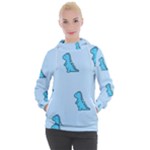 Dinosaur , Cute, Pastel, Women s Hooded Pullover