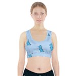 Dinosaur , Cute, Pastel, Sports Bra With Pocket