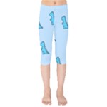 Dinosaur , Cute, Pastel, Kids  Capri Leggings 