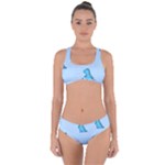 Dinosaur , Cute, Pastel, Criss Cross Bikini Set