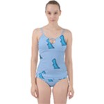 Dinosaur , Cute, Pastel, Cut Out Top Tankini Set