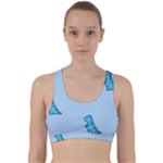 Dinosaur , Cute, Pastel, Back Weave Sports Bra