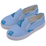 Dinosaur , Cute, Pastel, Kids  Canvas Slip Ons