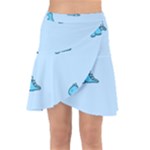 Dinosaur , Cute, Pastel, Wrap Front Skirt