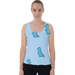 Dinosaur , Cute, Pastel, Velvet Tank Top