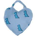 Dinosaur , Cute, Pastel, Giant Heart Shaped Tote