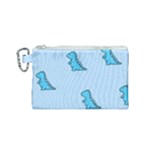 Dinosaur , Cute, Pastel, Canvas Cosmetic Bag (Small)