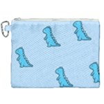 Dinosaur , Cute, Pastel, Canvas Cosmetic Bag (XXL)