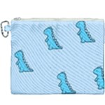 Dinosaur , Cute, Pastel, Canvas Cosmetic Bag (XXXL)