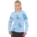 Dinosaur , Cute, Pastel, Women s Overhead Hoodie