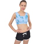 Dinosaur , Cute, Pastel, V-Back Sports Bra