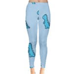 Dinosaur , Cute, Pastel, Inside Out Leggings