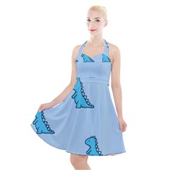 Halter Party Swing Dress  