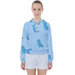 Dinosaur , Cute, Pastel, Women s Tie Up Sweat