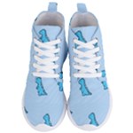 Dinosaur , Cute, Pastel, Women s Lightweight High Top Sneakers