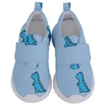 Dinosaur , Cute, Pastel, Kids  Velcro No Lace Shoes