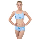 Dinosaur , Cute, Pastel, Layered Top Bikini Set