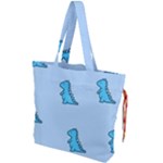 Dinosaur , Cute, Pastel, Drawstring Tote Bag