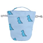 Dinosaur , Cute, Pastel, Drawstring Bucket Bag