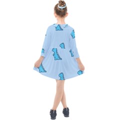 Kids  Quarter Sleeve Shirt Dress 