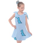 Dinosaur , Cute, Pastel, Kids  Tie Up Tunic Dress