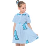 Dinosaur , Cute, Pastel, Kids  Sailor Dress