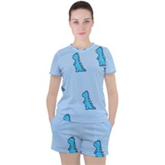 Women s Mesh T-Shirt and Shorts Set 