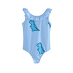 Dinosaur , Cute, Pastel, Kids  Frill Swimsuit