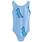 Dinosaur , Cute, Pastel, Kids  Cut-Out Back One Piece Swimsuit