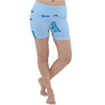 Dinosaur , Cute, Pastel, Lightweight Velour Yoga Shorts